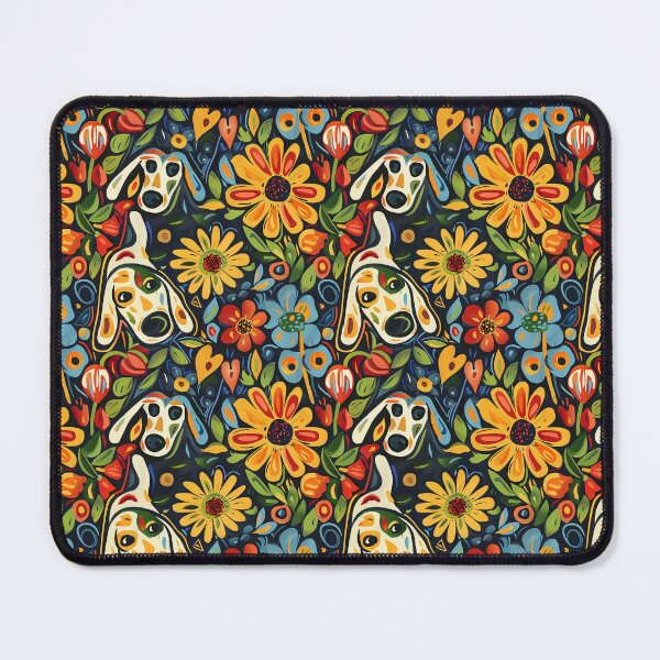 Item preview, Dogs & Flowers designed and sold by MidArtForge.