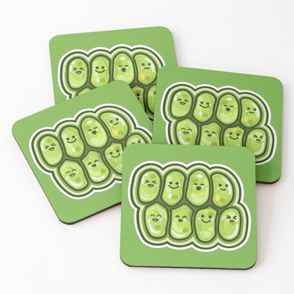 Item preview, Cute Algae Joyful Coenobium: green microalgae Scenedesmus designed and sold by thurakitdew.