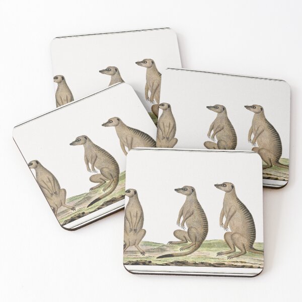 Item preview, Meerkats vintage art designed and sold by Vintage Designs +.