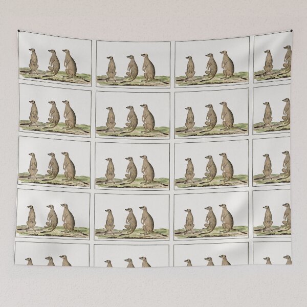 Item preview, Meerkats vintage art designed and sold by Vintage Designs +.