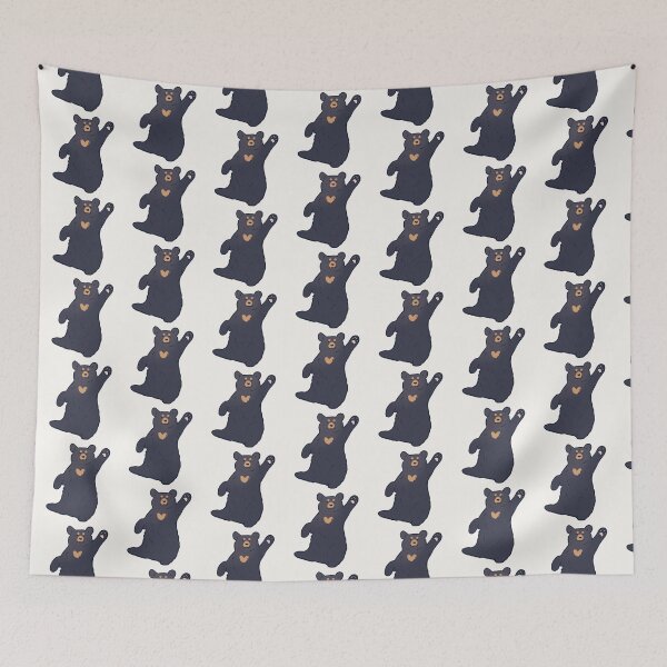 Item preview, Black bear waving  designed and sold by Mayarart.