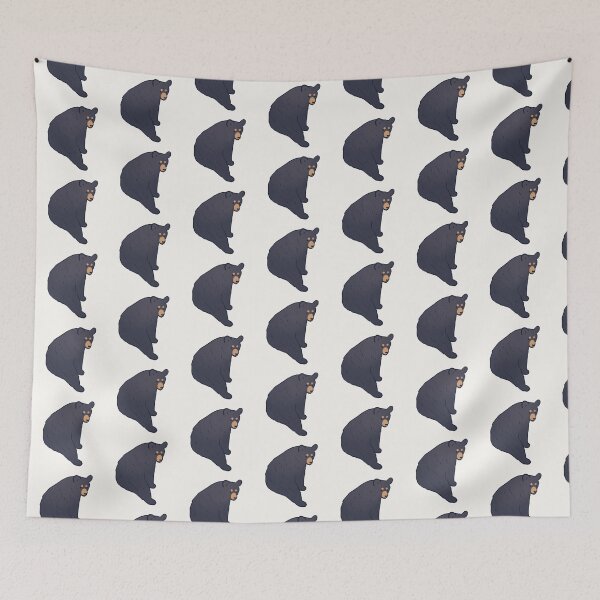 Item preview, Black bear sitting  designed and sold by Mayarart.