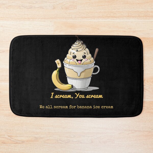 Item preview, I scream, You scream, We all scream for banana ice cream designed and sold by Oddly Yours Goods.