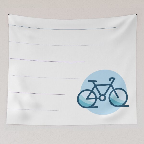 Item preview, Blue Lines Bike Logo designed and sold by ReelRide Creations.