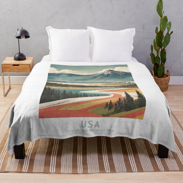 Artikelvorschau, Vintage Yellowstone – Retro Reiseplakat für Naturliebhaber entworfen und verkauft von pod24.