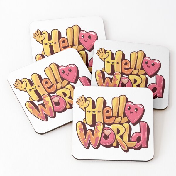 Item preview, Hello World: Innovative and Cute 'Hello' Design designed and sold by Colorful-Garden.