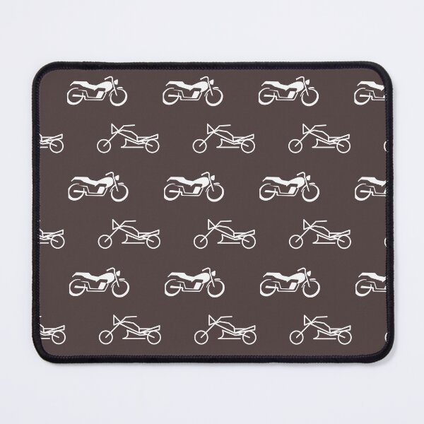 Item preview, Dark brown background with bike pattern designed and sold by Chirayu1111.