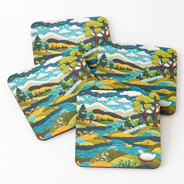 Item preview, Quilted Duck River Valley designed and sold by DiscoGypsyFish.