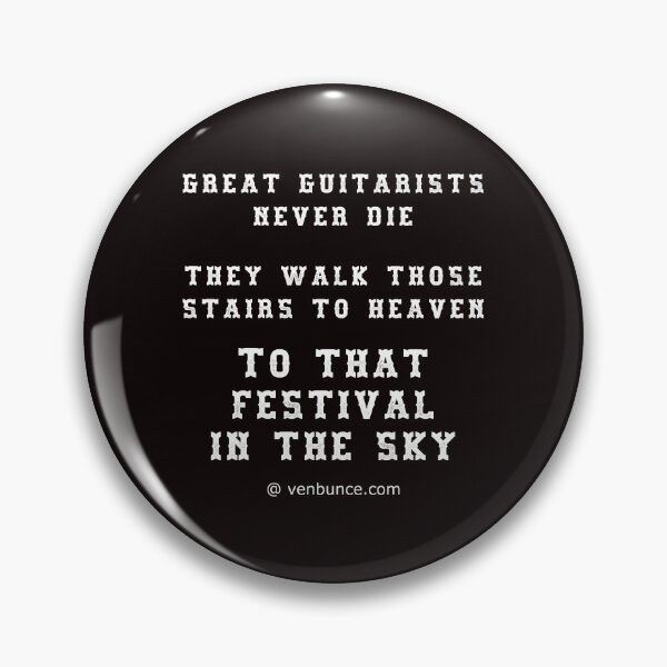 Item preview, Great Guitarists Never Die designed and sold by AlienAlmanac.