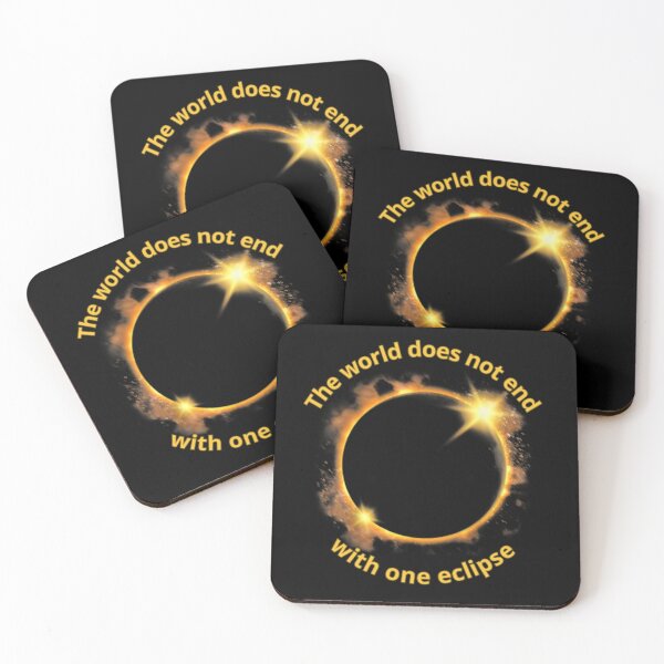 Item preview, The world does not end with one eclipse, sun, moon, solar eclipse, typography, designed and sold by 2012DreamVision.