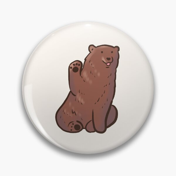 Item preview, grizzly bear waving  designed and sold by Mayarart.