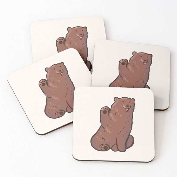 Item preview, grizzly bear waving  designed and sold by Mayarart.