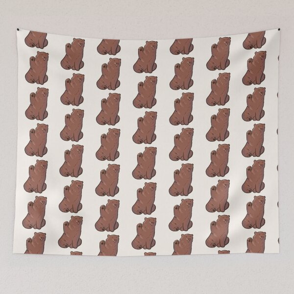 Item preview, grizzly bear waving  designed and sold by Mayarart.