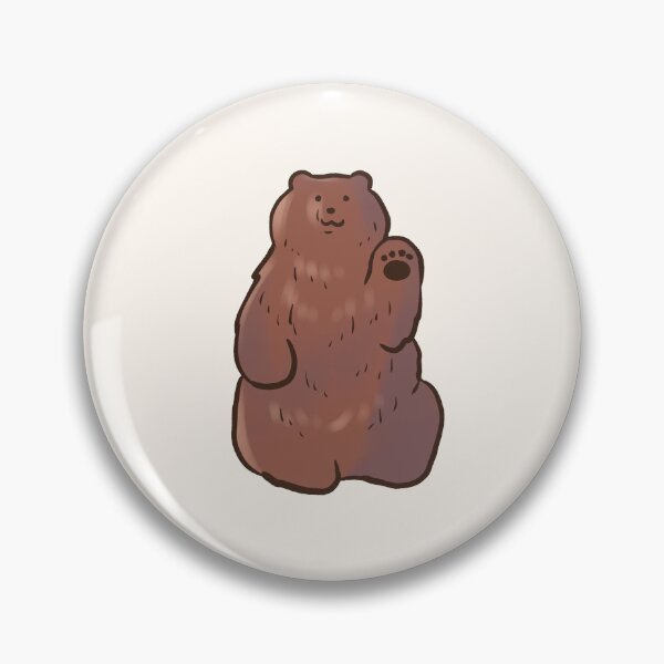 Item preview, Cute grizzly bear waving  designed and sold by Mayarart.
