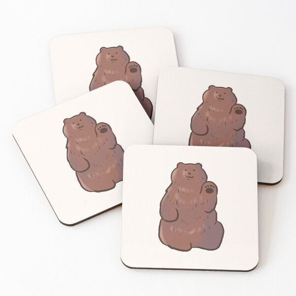 Item preview, Cute grizzly bear waving  designed and sold by Mayarart.