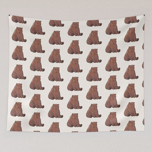 Item preview, grizzly bear sitting  designed and sold by Mayarart.