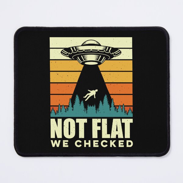 Item preview, Vintage Not Flat We Checked, Funny Aliens gift designed and sold by ArtByKatti.