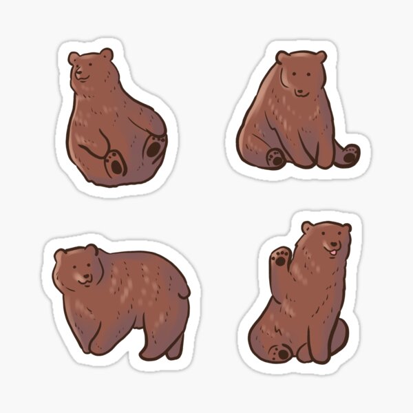 Item preview, Cute grizzly bear pack  designed and sold by Mayarart.