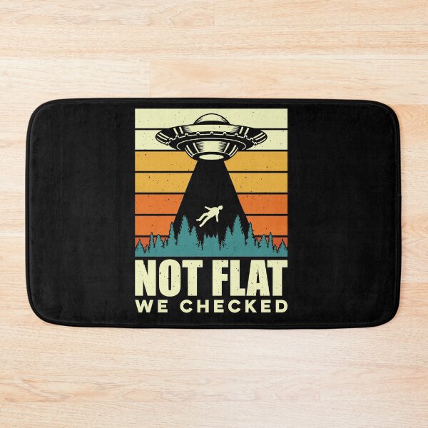 Item preview, Vintage Not Flat We Checked, Funny Aliens gift designed and sold by ArtByKatti.
