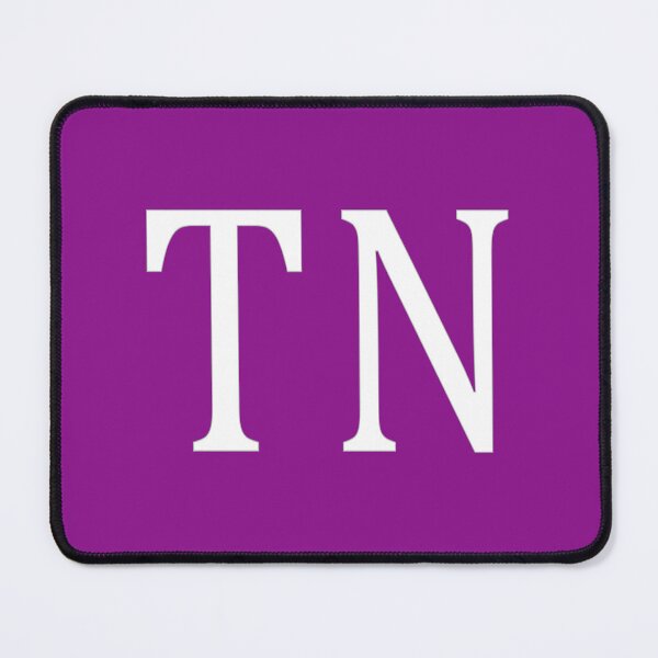 Item preview, TN Initials Monogram Elegant White Letters designed and sold by Jeallan Designs.