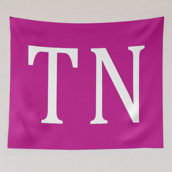 Item preview, TN Initials Monogram Elegant White Letters designed and sold by Jeallan Designs.