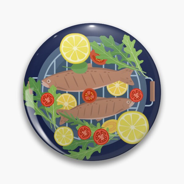 Item preview, Grilled fish designed and sold by AnulaArt.