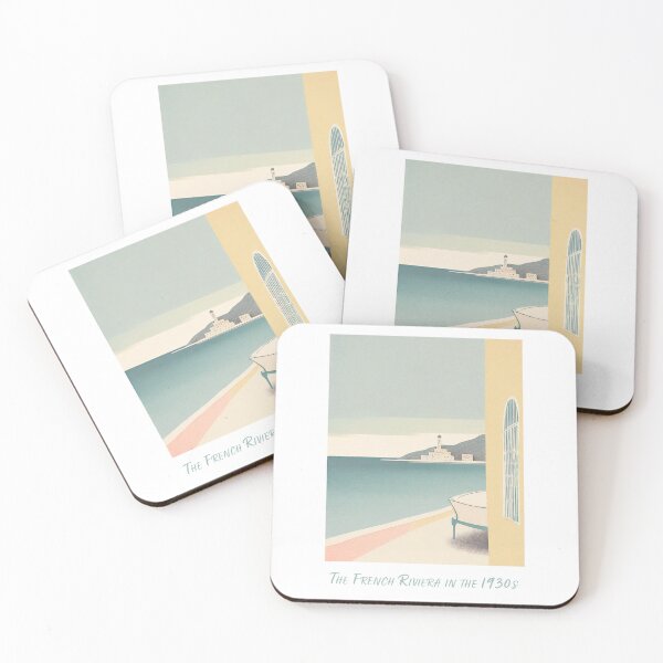 Item preview, Retro travel poster - Minimalist vintage trip to the French Riviera of the 1930s designed and sold by pod24.
