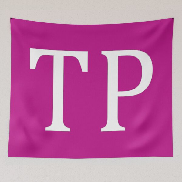 Item preview, TP Initials Monogram Elegant White Letters designed and sold by Jeallan Designs.