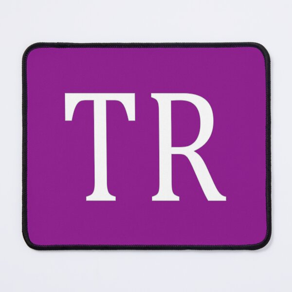 Item preview, TR Initials Monogram Elegant White Letters designed and sold by Jeallan Designs.