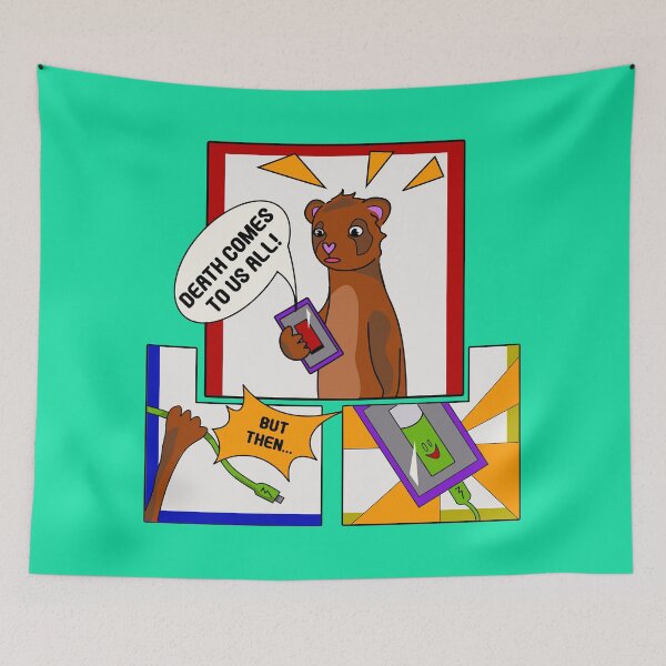 Item preview, Charge Up, Ferret! Comic Strip designed and sold by Fun Funky Designs.