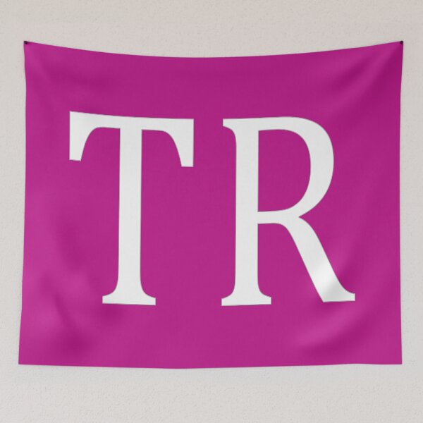 Item preview, TR Initials Monogram Elegant White Letters designed and sold by Jeallan Designs.