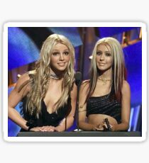 christina and britney Sticker
