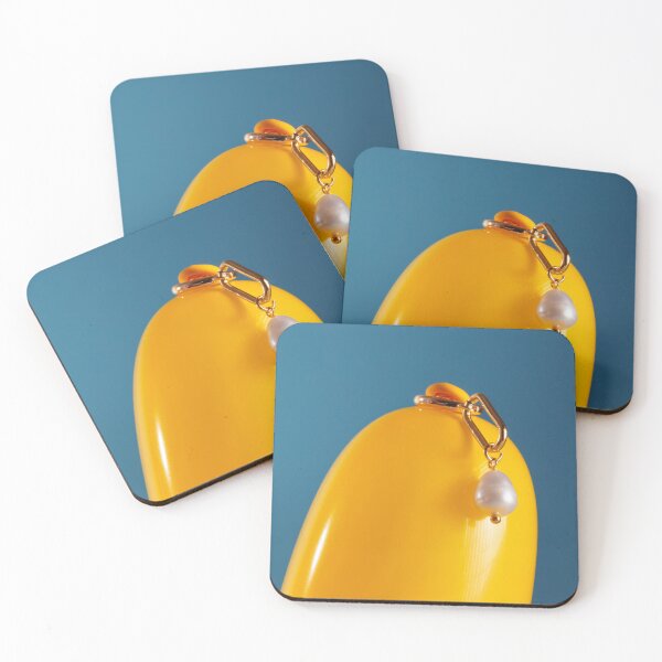 Item preview, Pearl earring on yellow balloon designed and sold by pepinodemarst.