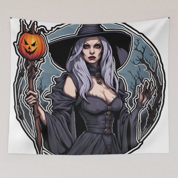 Item preview, A witch illustration/vector art designed and sold by Salimgor Hangaround Music.
