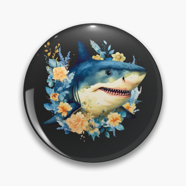Item preview,  Shark in flower designed and sold by AnimalsDH305.