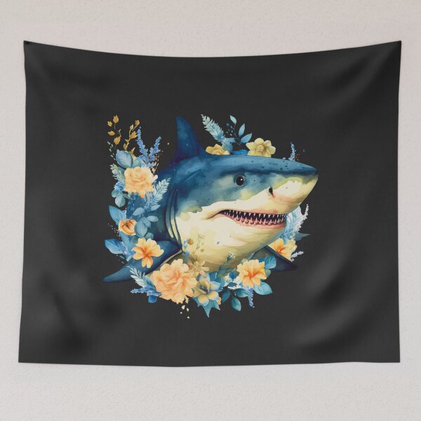 Item preview,  Shark in flower designed and sold by AnimalsDH305.