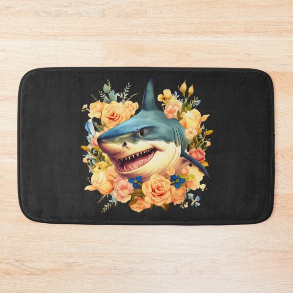 Item preview, Shark in flower designed and sold by AnimalsDH305.