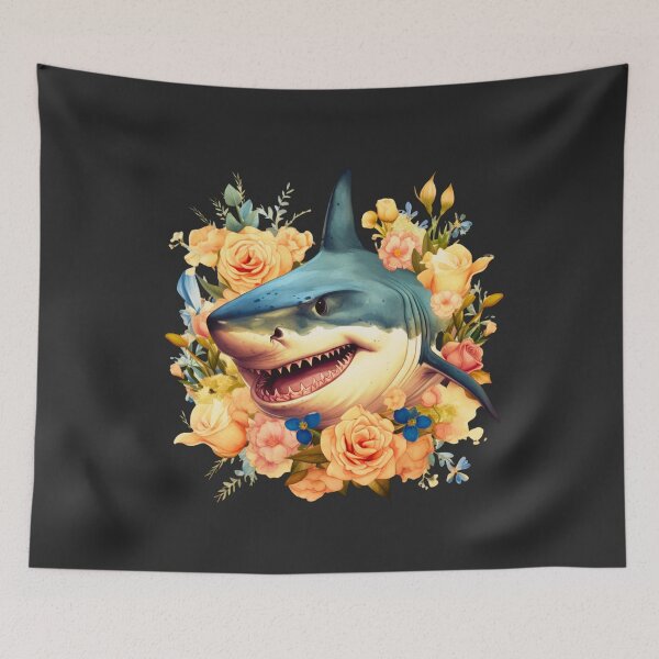 Item preview,  Shark in flower designed and sold by AnimalsDH305.