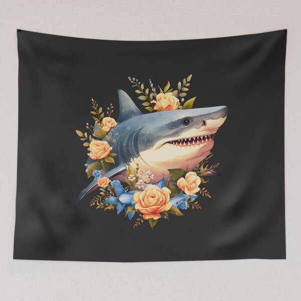 Item preview,  Shark in flower designed and sold by AnimalsDH305.