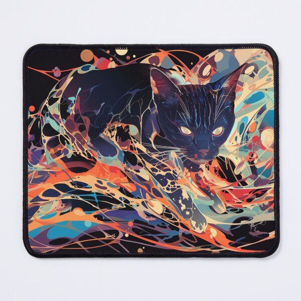 Item preview, Multicolored cat designed and sold by aghnadarragh.