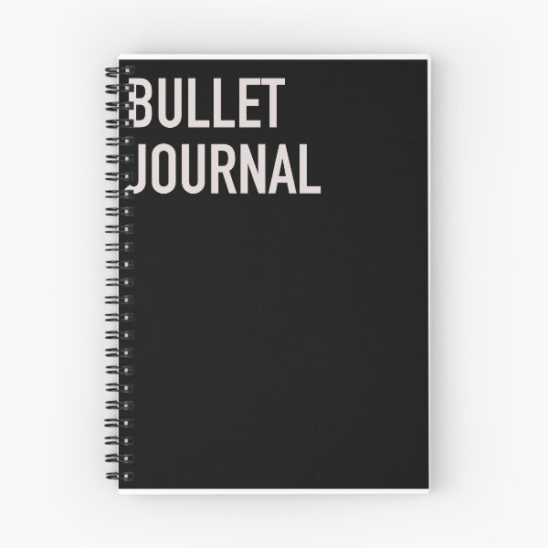 Item preview, Bullet Journal Black and white Common Place notebook designed and sold by Pale Adonis.