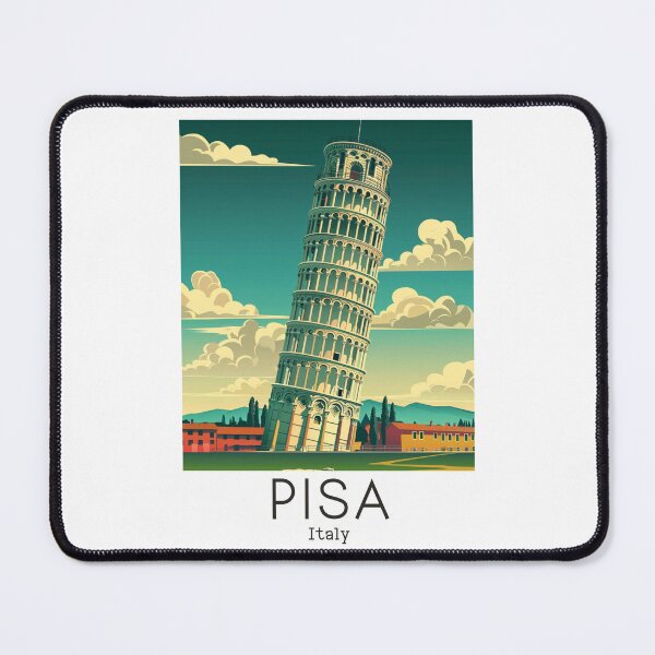 Item preview, A Vintage Travel Illustration of Pisa - Italy designed and sold by GoodOldVintage.