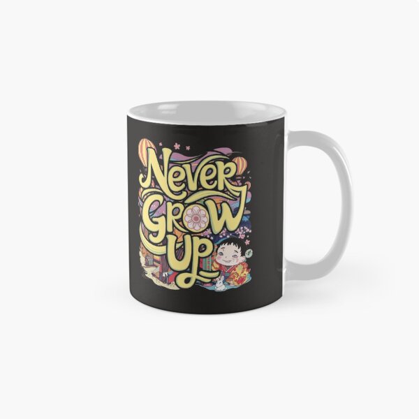 Item preview, Typographie Expressions never grow up designed and sold by Imaginarium of Chaos falcon88 .
