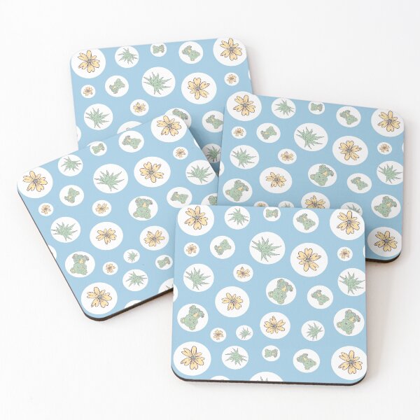 Item preview, Aloe Beara Botanical bubbles - Relaxing Aloe Vera Bear Seamless Pattern  designed and sold by SPIRIMAL.