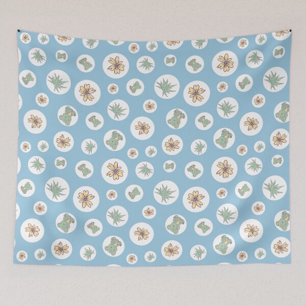 Item preview, Aloe Beara Botanical bubbles - Relaxing Aloe Vera Bear Seamless Pattern  designed and sold by SPIRIMAL.