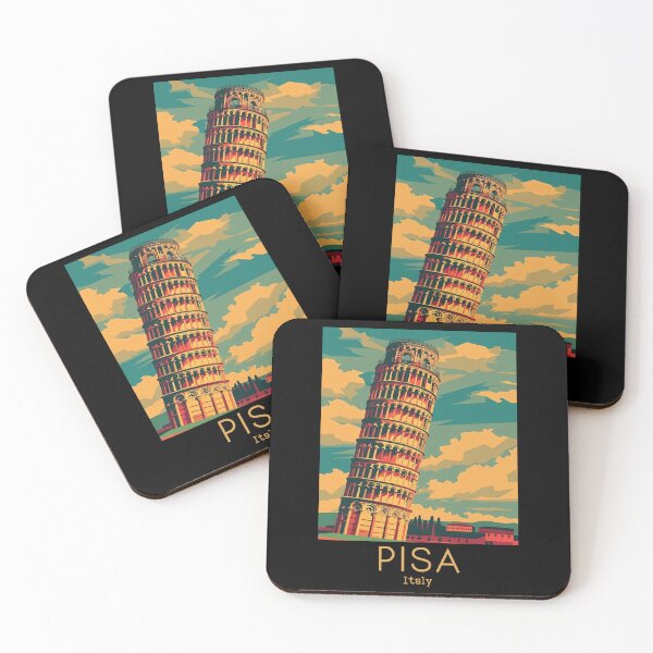 Item preview, A Vintage Travel Illustration of Pisa - Italy designed and sold by GoodOldVintage.