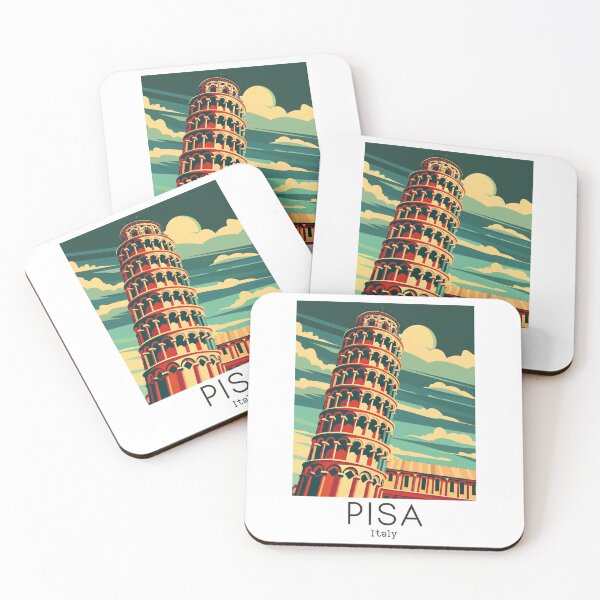 Item preview, A Vintage Travel Illustration of Pisa - Italy designed and sold by GoodOldVintage.