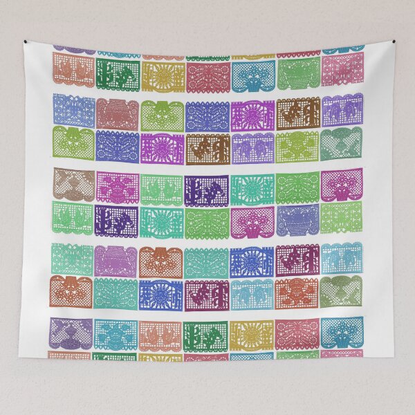 Item preview, Mexican TISSUE Papel Picado "FELIZ CUMPLEAÑOS" designed and sold by EraserStudio.