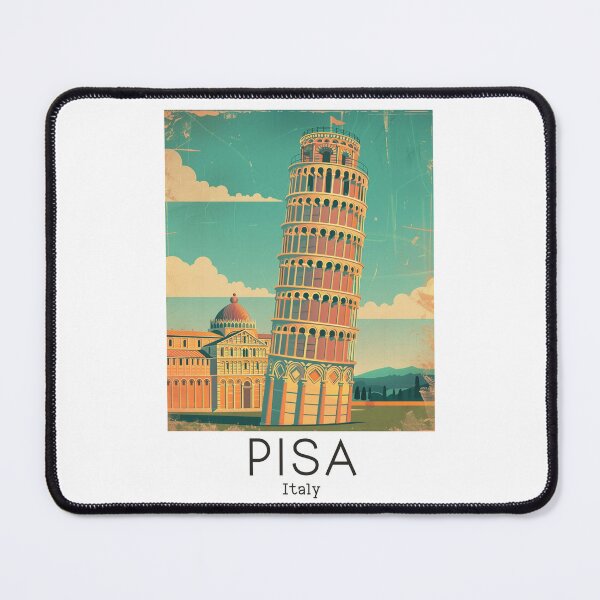 Item preview, A Vintage Travel Illustration of Pisa - Italy designed and sold by GoodOldVintage.