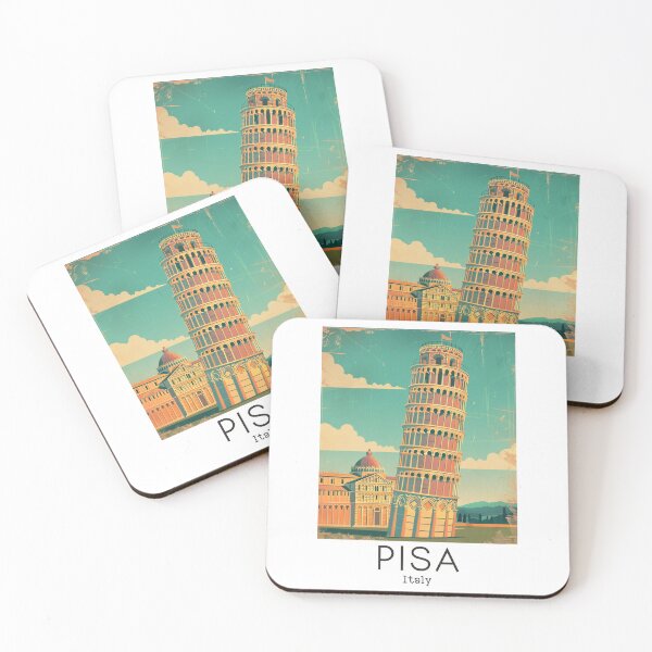 Item preview, A Vintage Travel Illustration of Pisa - Italy designed and sold by GoodOldVintage.